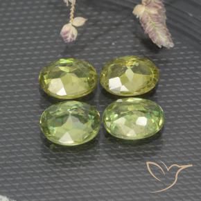1.43 ct natürliche Warmes Grün Demantoider Granat-Edelsteine, Oval, VS