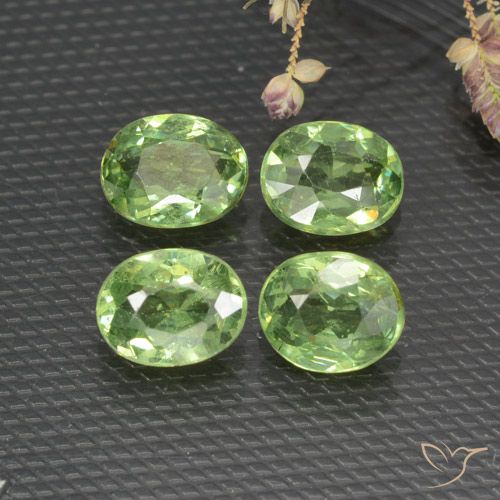 1.51ctw Natürlicher Warmes Grün Demantoider Granat, Oval, VS