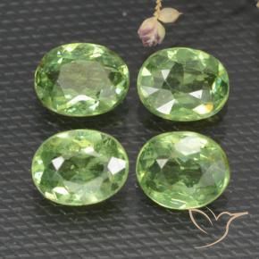 1.51 ct natürliche Warmes Grün Demantoider Granat-Edelsteine, Oval, VS