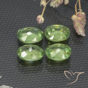 1.51 ct natürliche Warmes Grün Demantoider Granat-Edelsteine, Oval, VS
