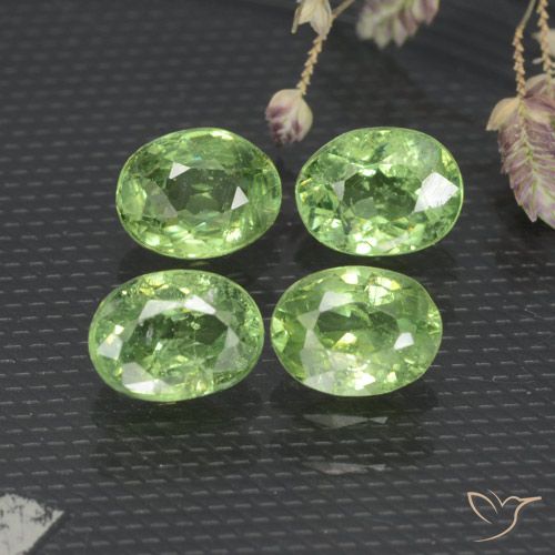 1.65ctw Natürlicher Warmes Grün Demantoider Granat, Oval, VS