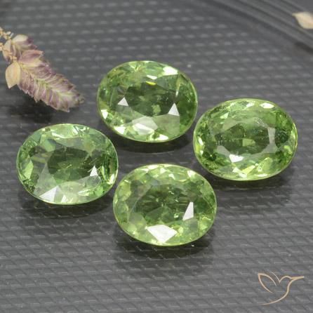 1.67 ct natürliche Mittelgrün Demantoider Granat-Edelsteine, Oval, VS