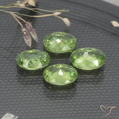 1.67 ct natürliche Mittelgrün Demantoider Granat-Edelsteine, Oval, VS