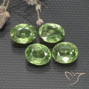 1.50 ct natürliche Warmes Grün Demantoider Granat-Edelsteine, Oval, VS