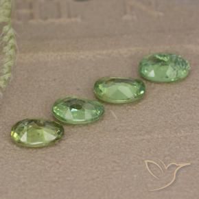 2.25 ct natürliche Warmes Grün Demantoider Granat-Edelsteine, Oval, VS