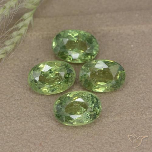 2.74 ct natürliche Mittelgrün Demantoider Granat-Edelsteine, Oval, VS