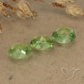 0.86 ct natürliche gelb-grün Demantoider Granat-Edelsteine, Oval, VS-SI