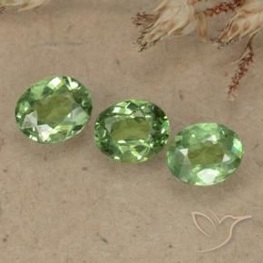 1.00 ct natürliche Helles Waldgrün Demantoider Granat-Edelsteine, Oval, VS-SI