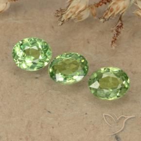 0.88 ct natürliche Birnengrün Demantoider Granat-Edelsteine, Oval, VS-SI