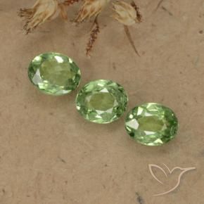 1.02 ct natürliche limettengrün Demantoider Granat-Edelsteine, Oval, VS-SI