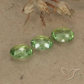 1.02 ct natürliche limettengrün Demantoider Granat-Edelsteine, Oval, VS-SI