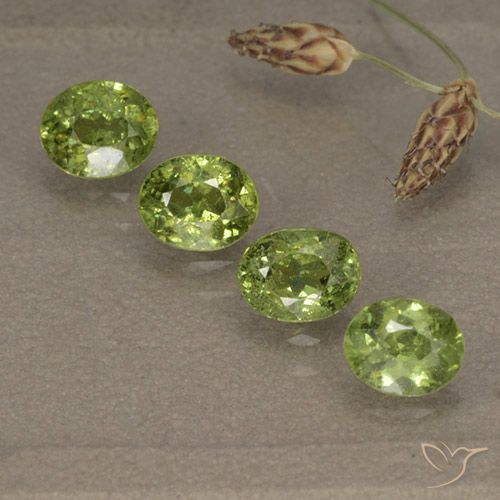 1.80ctw Natürlicher Leichtes lebendiges Grün Demantoider Granat, Oval, VS-SI