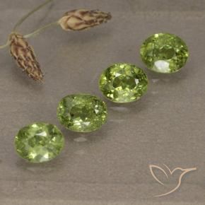 1.80 ct natürliche Leichtes lebendiges Grün Demantoider Granat-Edelsteine, Oval, VS-SI