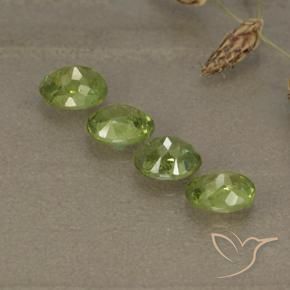 2.04 ct natürliche Leichtes lebendiges Grün Demantoider Granat-Edelsteine, Oval, VS-SI