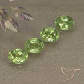 1.67 ct natürliche Mittelgrün Demantoider Granat-Edelsteine, Oval, VS-SI