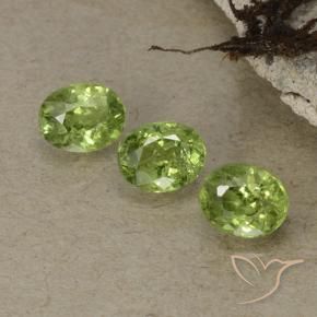 1.26 ct natürliche Helles Waldgrün Demantoider Granat-Edelsteine, Oval, VS-SI