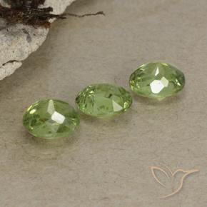 1.26 ct natürliche Helles Waldgrün Demantoider Granat-Edelsteine, Oval, VS-SI