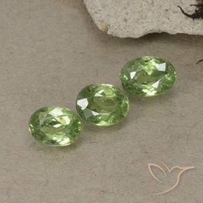 1.55 ct natürliche Warmes Grün Demantoider Granat-Edelsteine, Oval, VS-SI