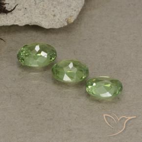 1.55 ct natürliche Warmes Grün Demantoider Granat-Edelsteine, Oval, VS-SI
