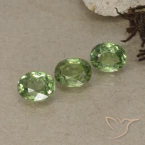 1.38 ct natürliche hellgrün Demantoider Granat-Edelsteine, Oval, VS-SI