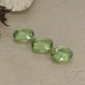 1.38 ct natürliche hellgrün Demantoider Granat-Edelsteine, Oval, VS-SI