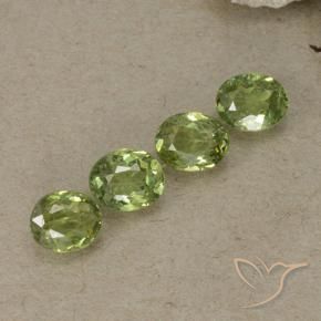 1.35 ct natürliche gelblich-grün Demantoider Granat-Edelsteine, Oval, VS-SI