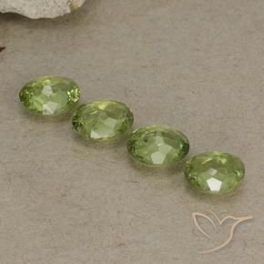1.35 ct natürliche gelblich-grün Demantoider Granat-Edelsteine, Oval, VS-SI