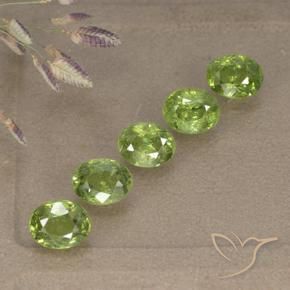 2.66 ct natürliche gelb-grün Demantoider Granat-Edelsteine, Oval, VS-SI