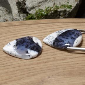  ct natürliche mehrfarbiger Dendritischer Achat-Edelsteine, Birnenform, Lichtdurchlässig