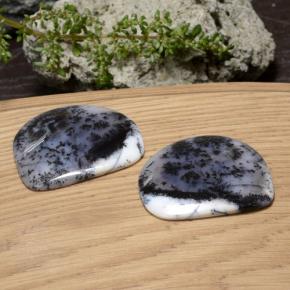 88,35 ct natürliche mehrfarbiger Dendritischer Achat-Edelsteine, Fantasieschliff, Lichtdurchlässig