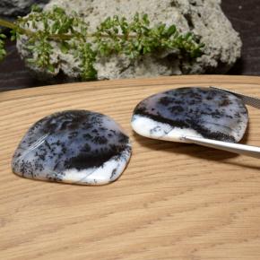 88,35 ct natürliche mehrfarbiger Dendritischer Achat-Edelsteine, Fantasieschliff, Lichtdurchlässig