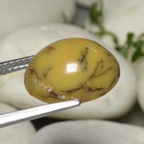 5,40 ctw natürlicher mehrfarbiger Dendritischer Achat, Oval Schliff, Lichtundurchlässig