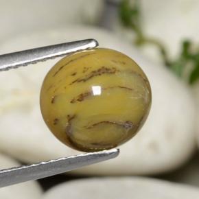2,63 ctw natürlicher mehrfarbiger Dendritischer Achat, Oval Schliff, Lichtundurchlässig