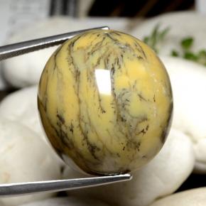 9,17 ctw natürlicher Mehrfarbig Dendritischer-Achat, Oval Schliff, Lichtundurchlässig