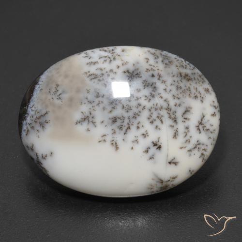 9.34ct Natürlicher Mehrfarbig Dendritischer-Achat, Oval, Lichtundurchlässig