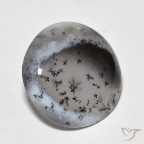 7.84ct Natürlicher Mehrfarbig Dendritischer-Achat, Runden, Lichtdurchlässig