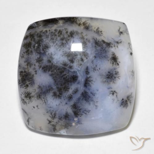18.18ct Natürlicher Mehrfarbig Dendritischer-Achat, Kissen, Lichtdurchlässig
