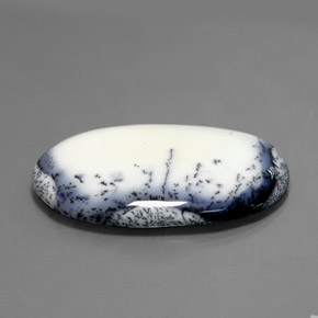 130,05 ctw natürlicher mehrfarbiger Dendritischer Chalcedon, Oval Schliff, Lichtundurchlässig