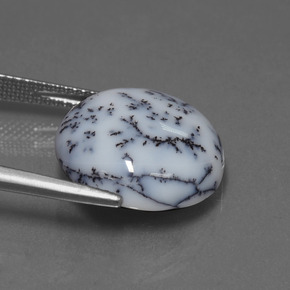 9,17 ctw natürlicher Mehrfarbig Dendritischer Chalcedon, Rund Schliff, Lichtundurchlässig