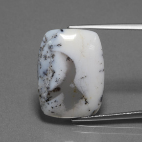 9,17 ctw natürlicher Mehrfarbig Dendritischer Chalcedon, Kissenschliff, Lichtdurchlässig