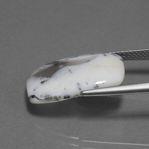 9,17 ctw natürlicher Mehrfarbig Dendritischer Chalcedon, Kissenschliff, Lichtdurchlässig