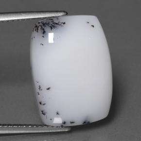 9,17 ctw natürlicher Mehrfarbig Dendritischer Chalcedon, Kissenschliff, Lichtundurchlässig