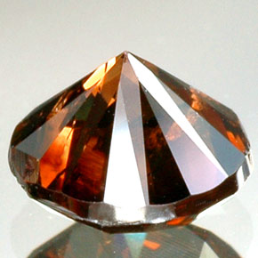 9,17 ctw natürlicher Orangy Cognac Diamant, Rund Schliff, SI-I1