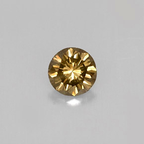 0,30 ctw natürlicher brauner Diamant, Rundschliff, VS