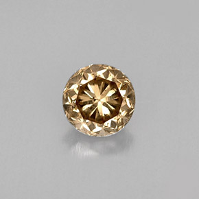 0,47 ctw natürlicher brauner Diamant, Rundschliff, VS