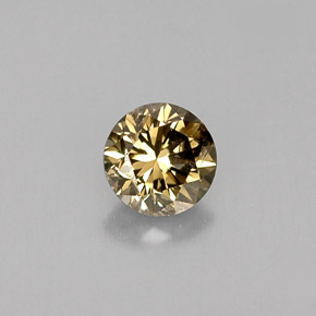 0,42 ctw natürlicher brauner Diamant, Rundschliff, VS