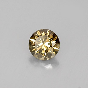 0,42 ctw natürlicher brauner Diamant, Rundschliff, VS