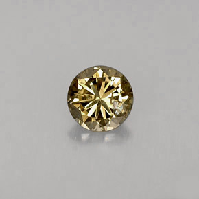 0,29 ctw natürlicher Goldbraun Diamant, Rund Schliff, SI
