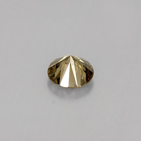 0,29 ctw natürlicher Goldbraun Diamant, Rund Schliff, SI