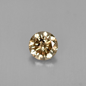 0,44 ctw natürlicher brauner Diamant, Rundschliff, SI
